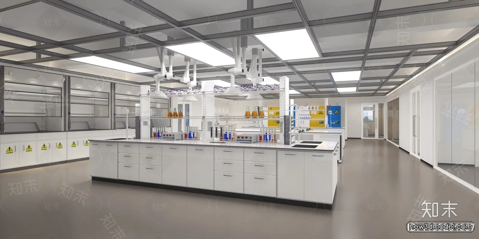 Interior 3D Model of Laboratory - 3D Scene - 113