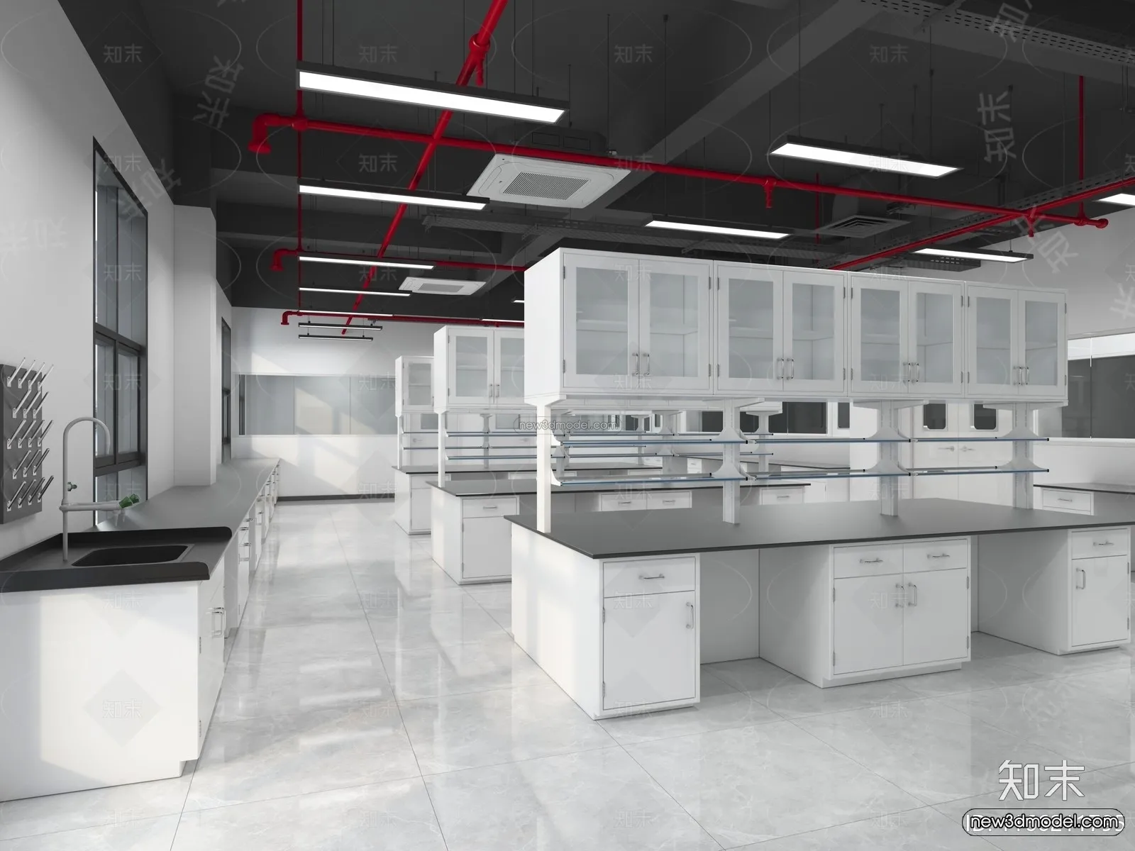 Interior 3D Model of Laboratory - 3D Scene - 114