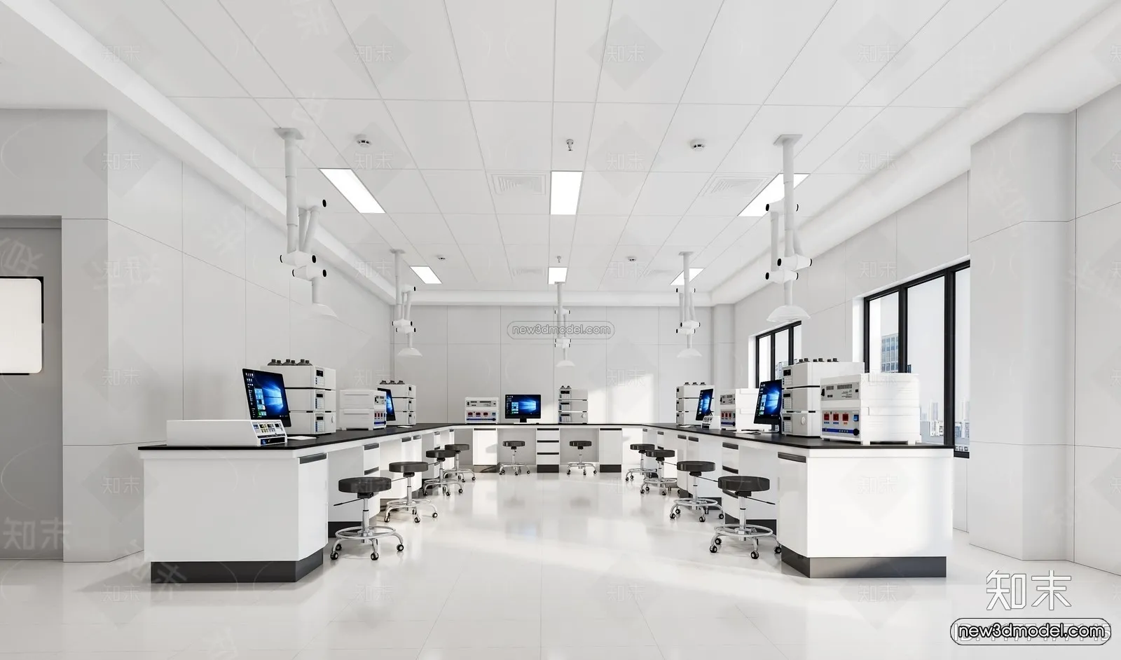 Interior 3D Model of Laboratory - 3D Scene - 115