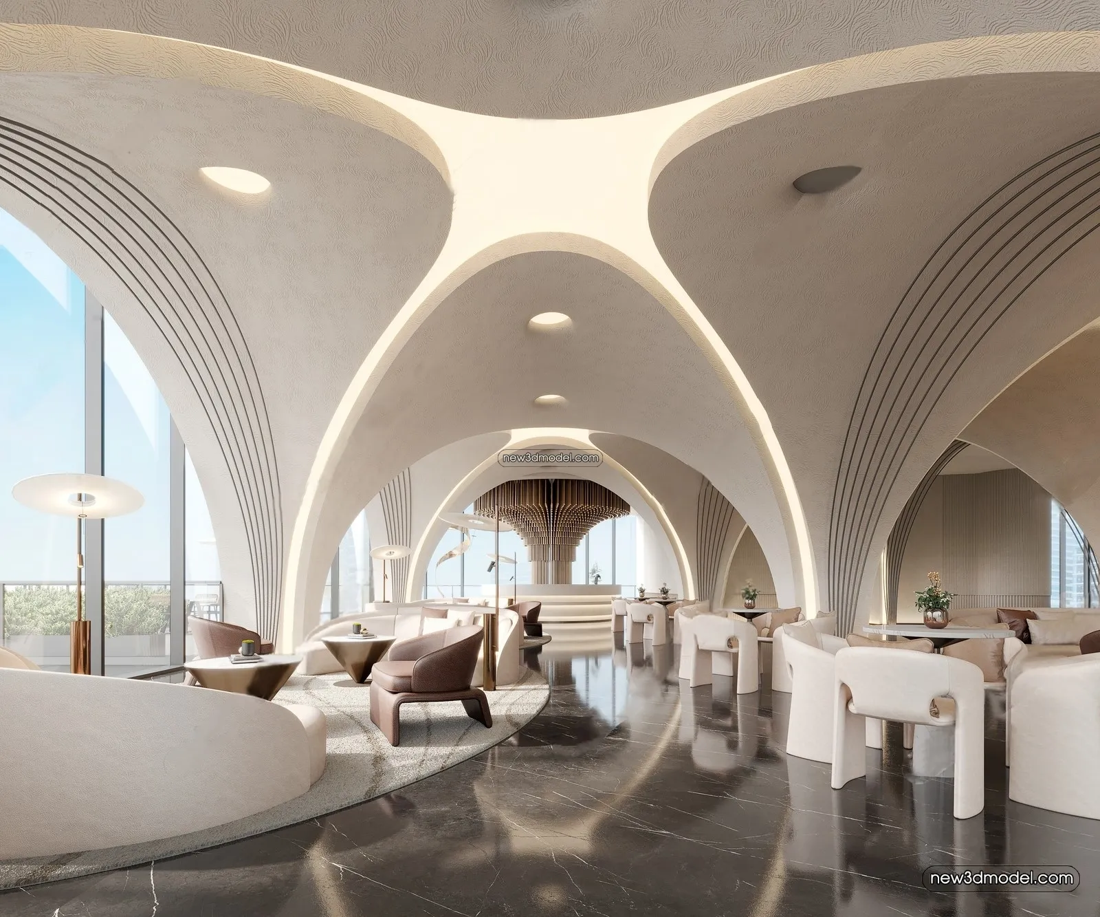 Interior 3D Model of Sales Office - 3D Scene - 002