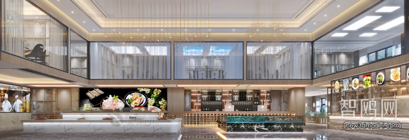 Interior 3D Model of Sales Office - 3D Scene - 006