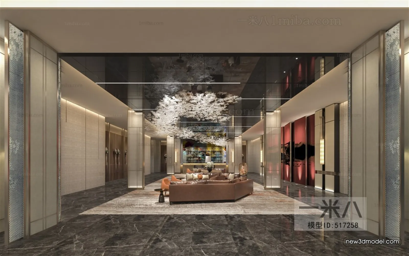 Interior 3D Model of Sales Office - 3D Scene - 012