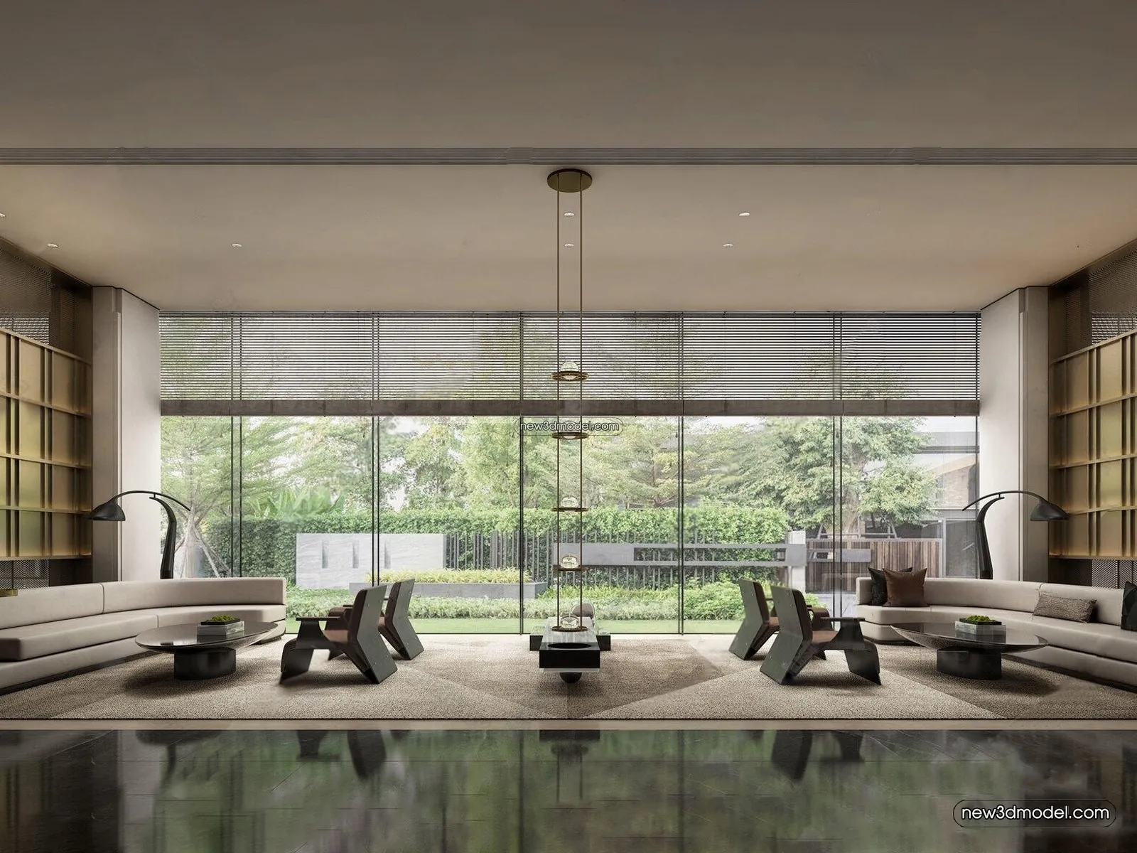 Interior 3D Model of Sales Office - 3D Scene - 013