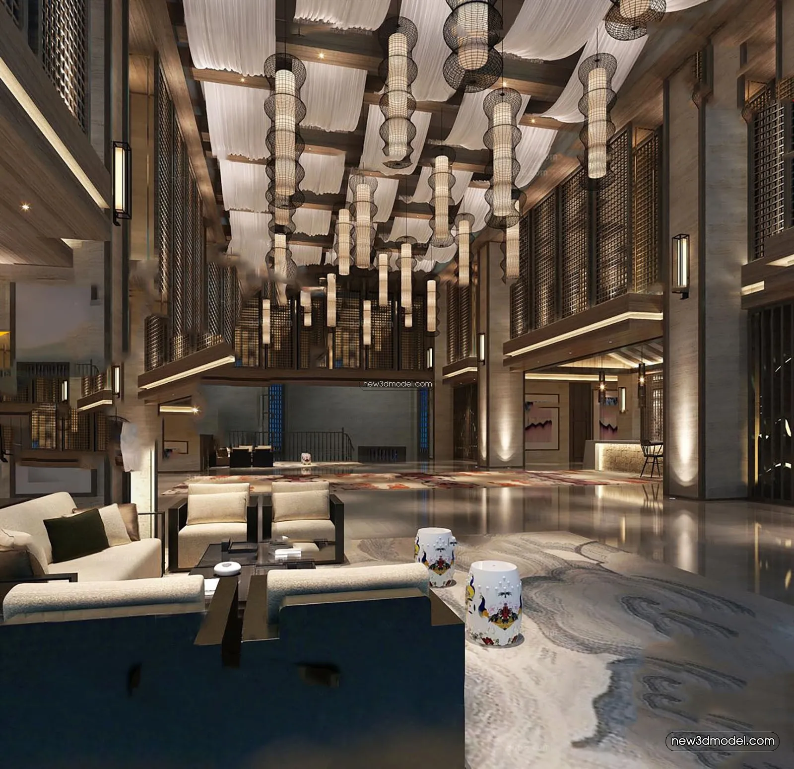 Interior 3D Model of Sales Office - 3D Scene - 016