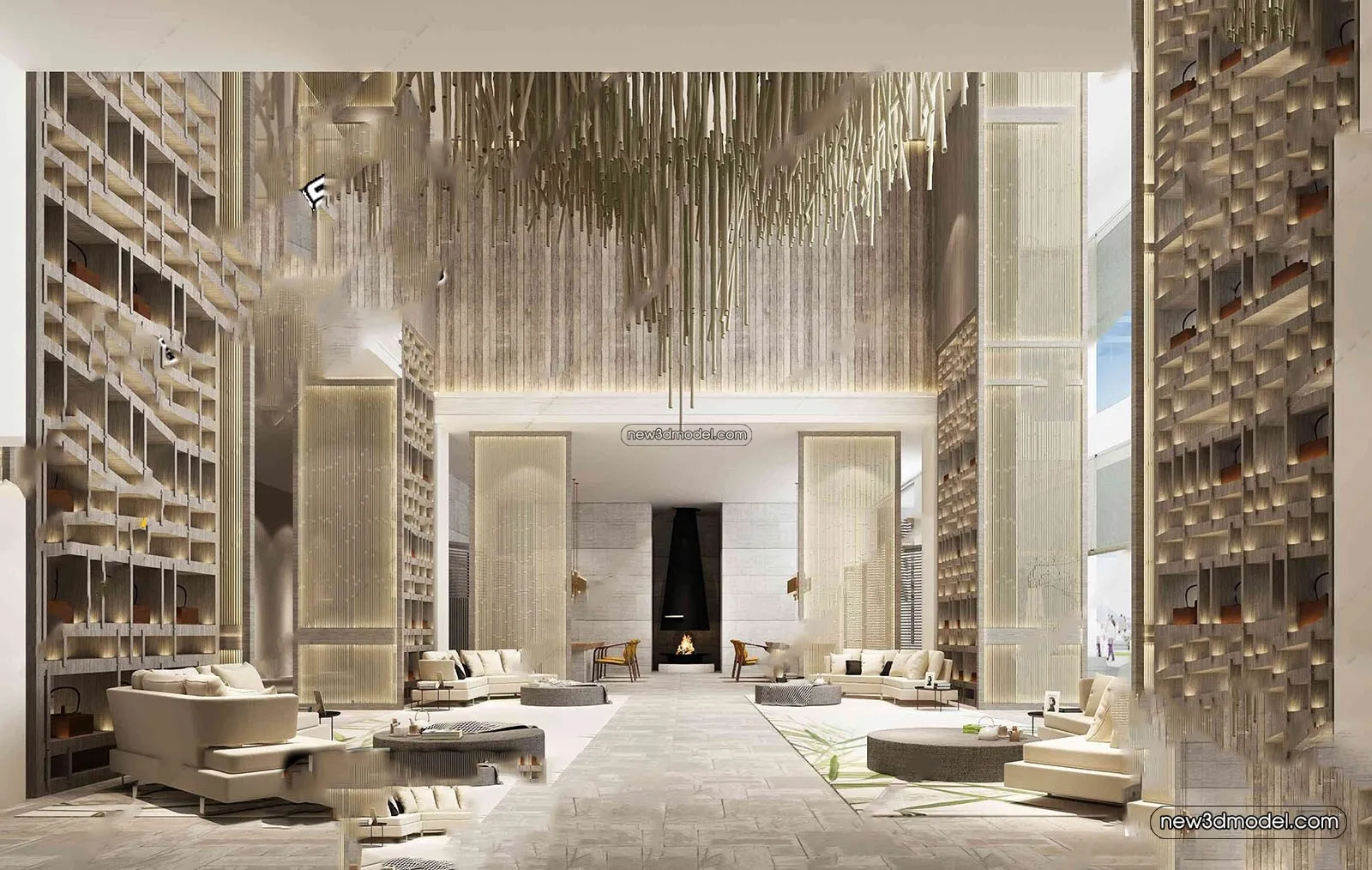 Interior 3D Model of Sales Office - 3D Scene - 017