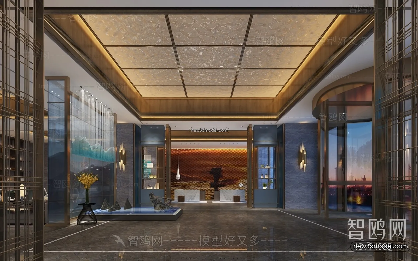 Interior 3D Model of Sales Office - 3D Scene - 022