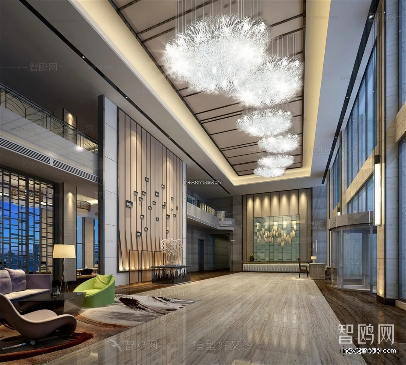 Interior 3D Model of Sales Office - 3D Scene - 025