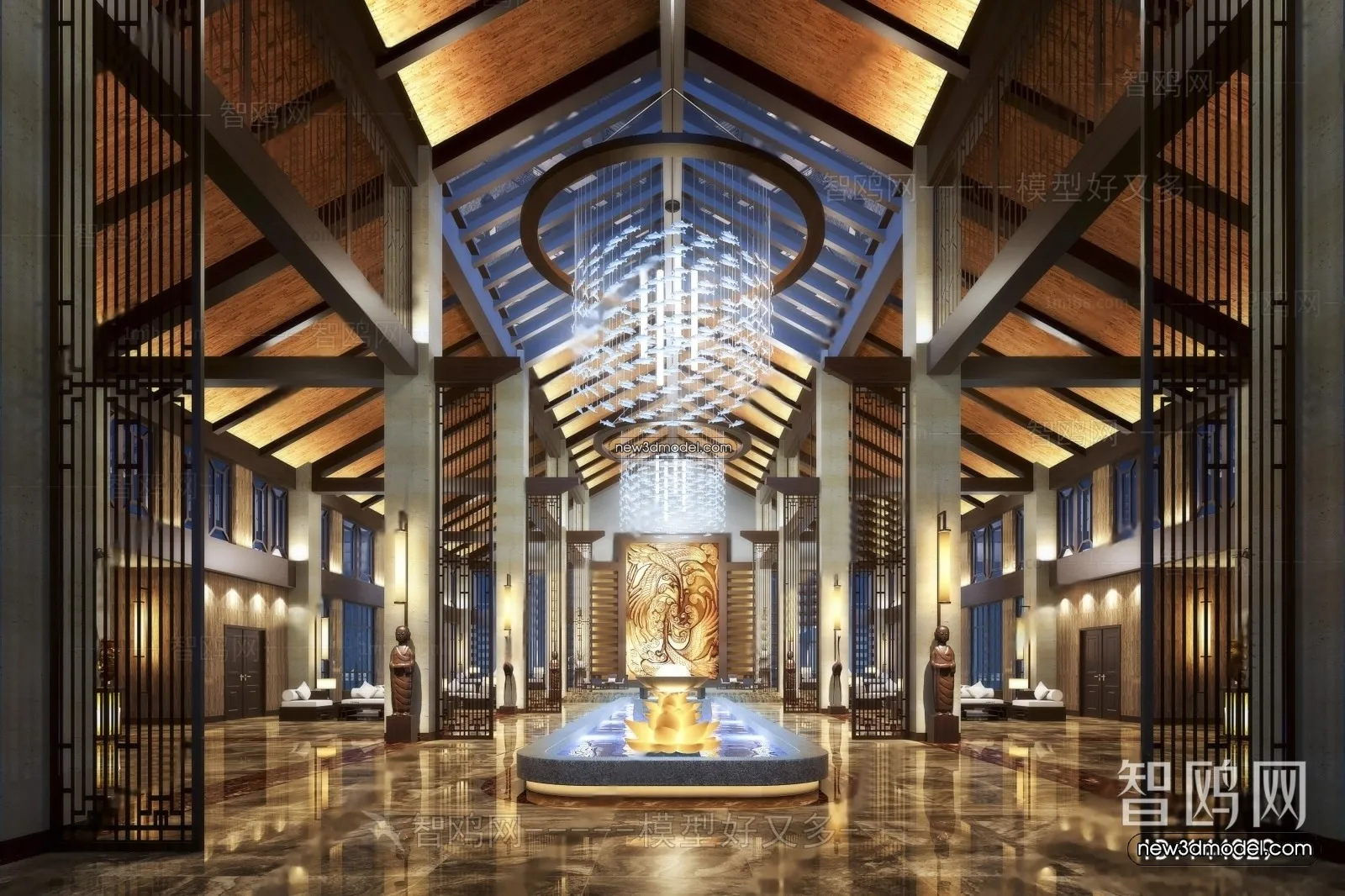 Interior 3D Model of Sales Office - 3D Scene - 033