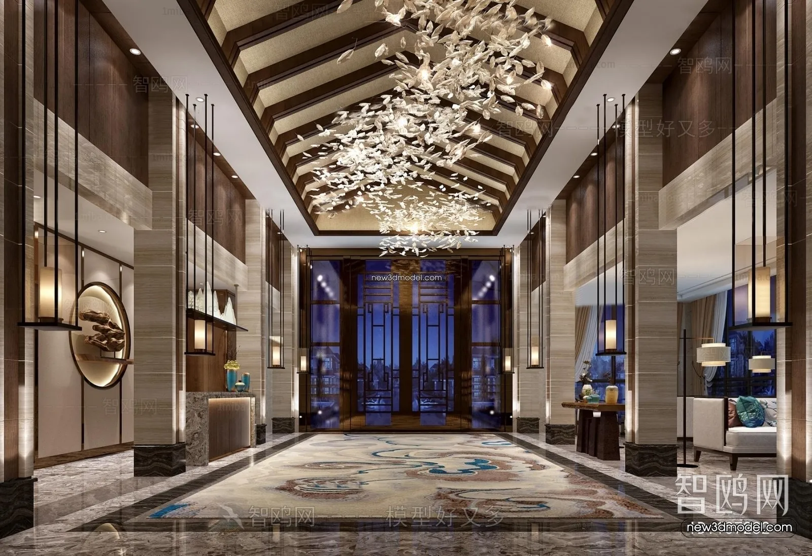 Interior 3D Model of Sales Office - 3D Scene - 034