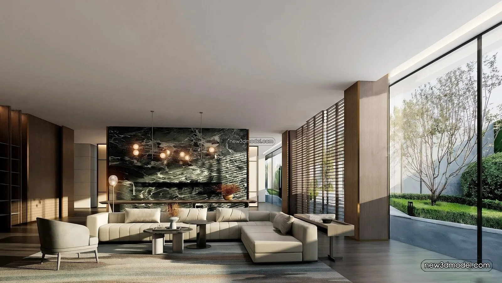 Interior 3D Model of Sales Office - 3D Scene - 035