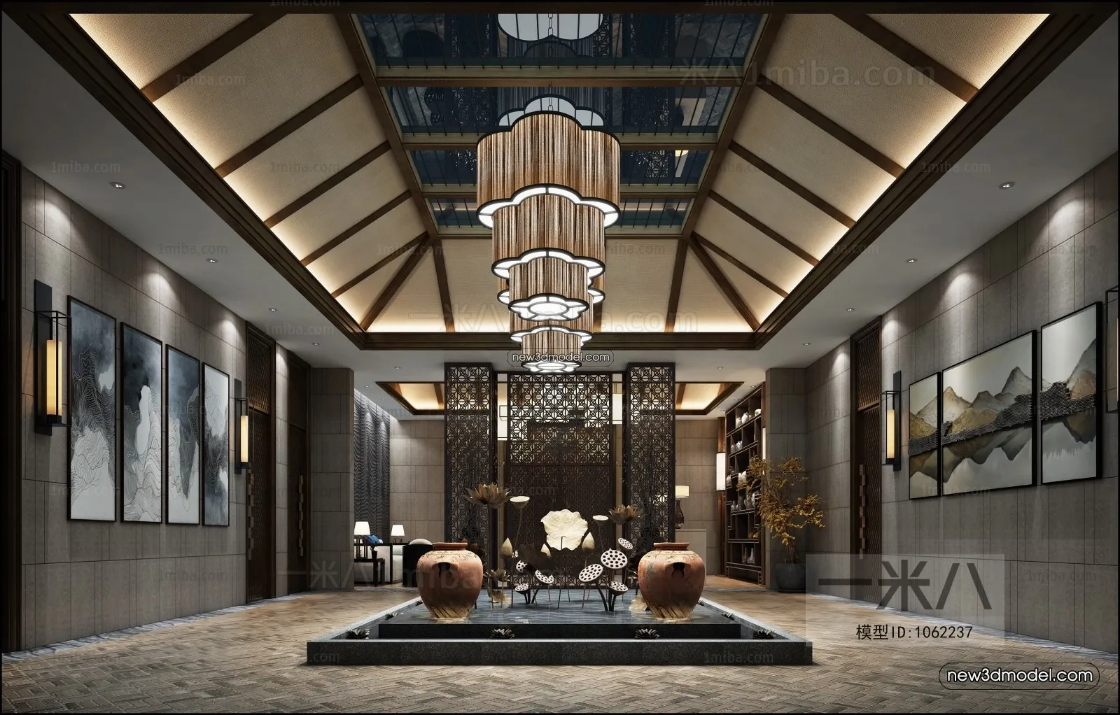 Interior 3D Model of Sales Office - 3D Scene - 037