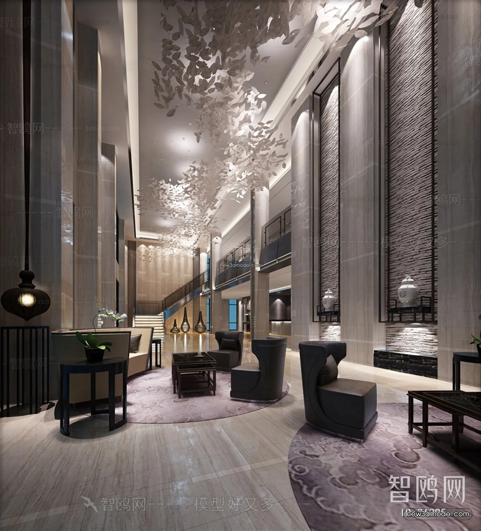 Interior 3D Model of Sales Office - 3D Scene - 039