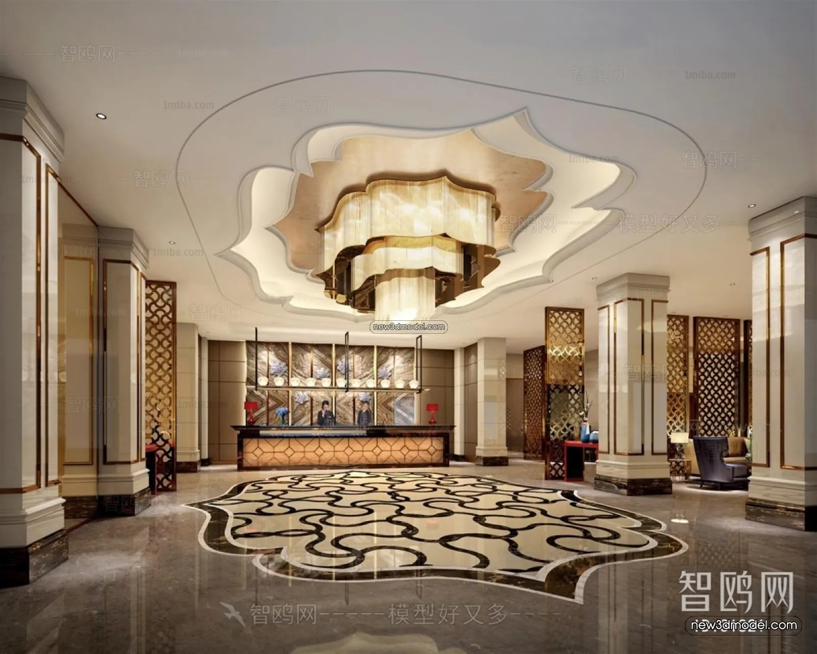 Interior 3D Model of Sales Office - 3D Scene - 040