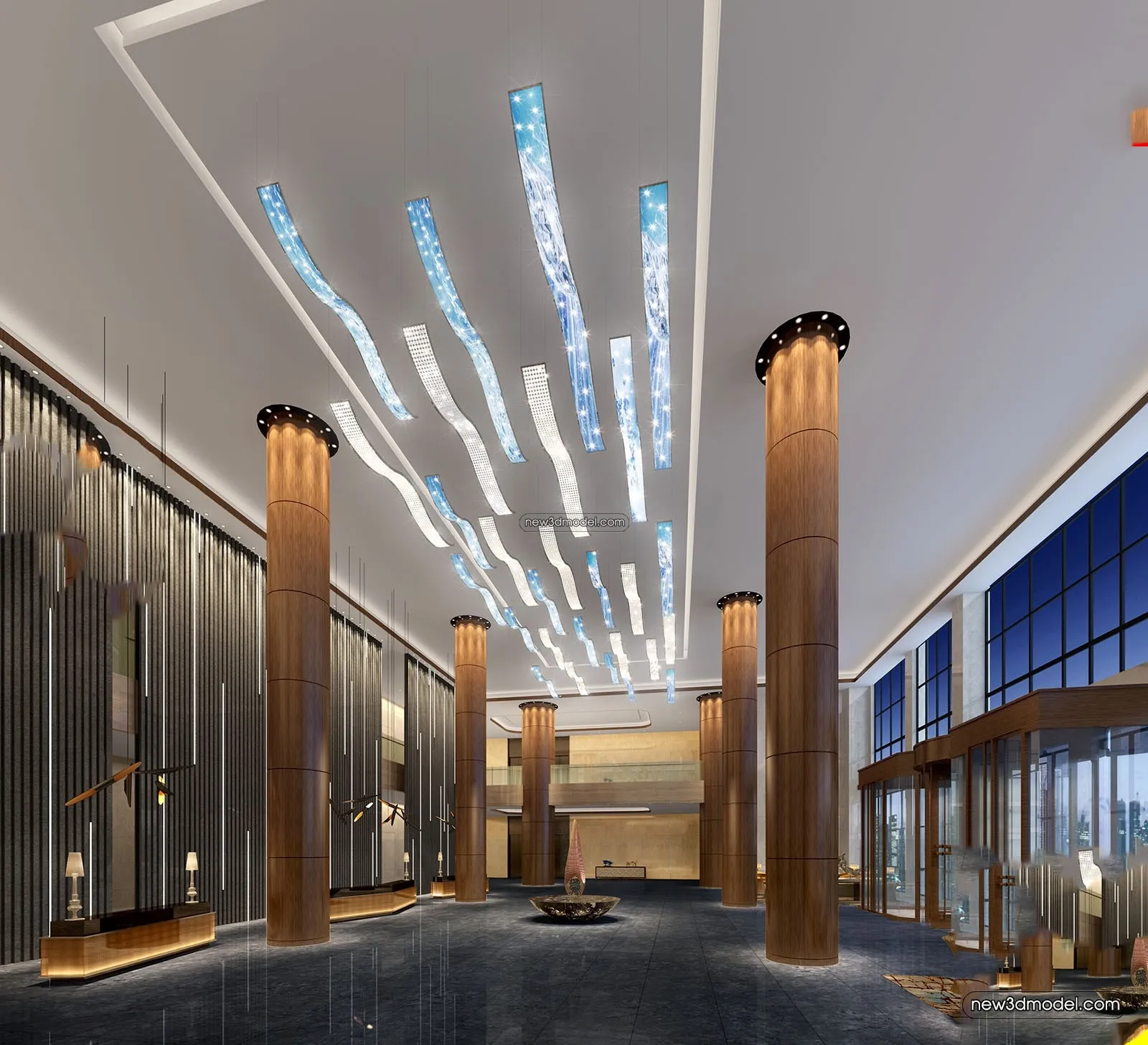 Interior 3D Model of Sales Office - 3D Scene - 045