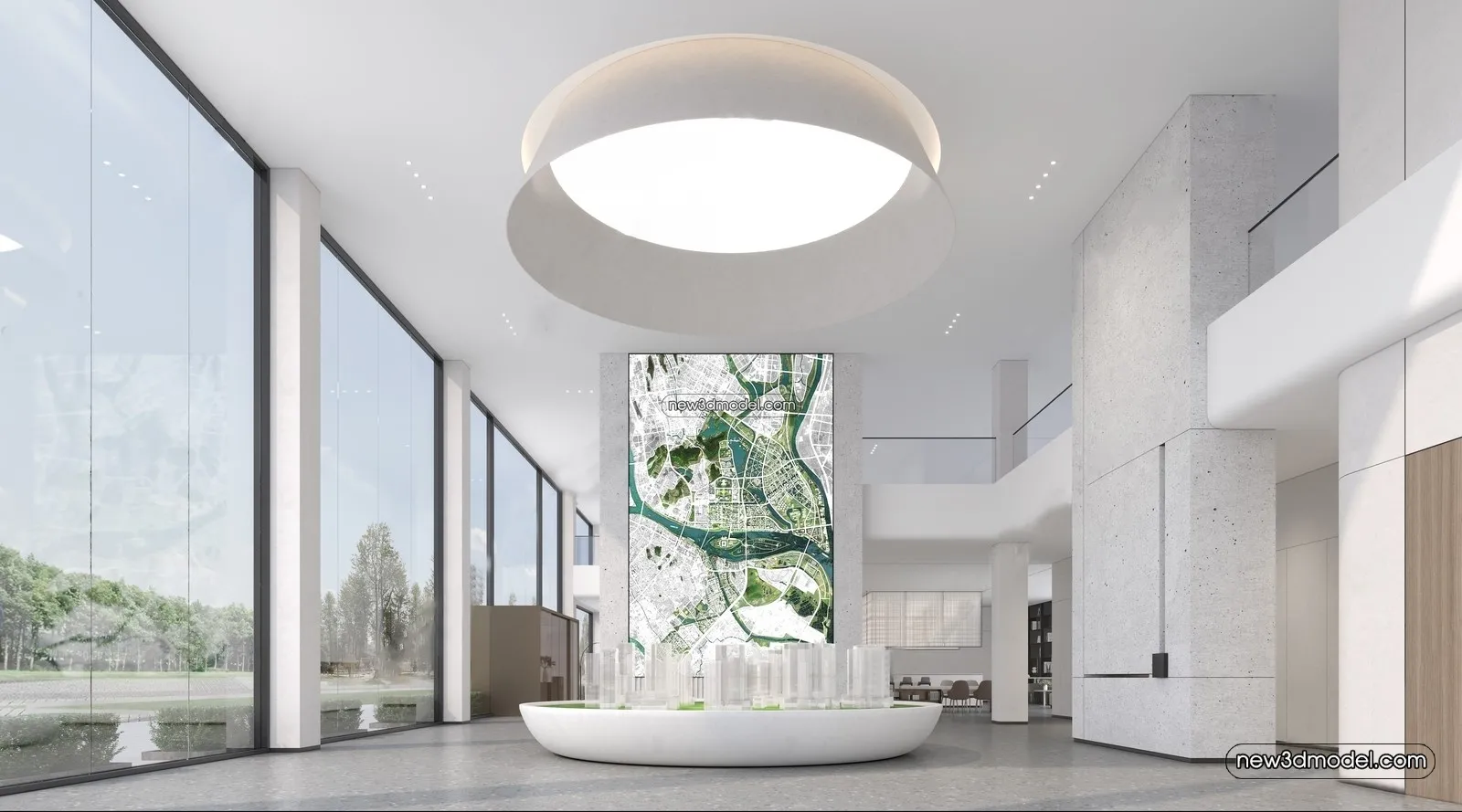 Interior 3D Model of Sales Office - 3D Scene - 046