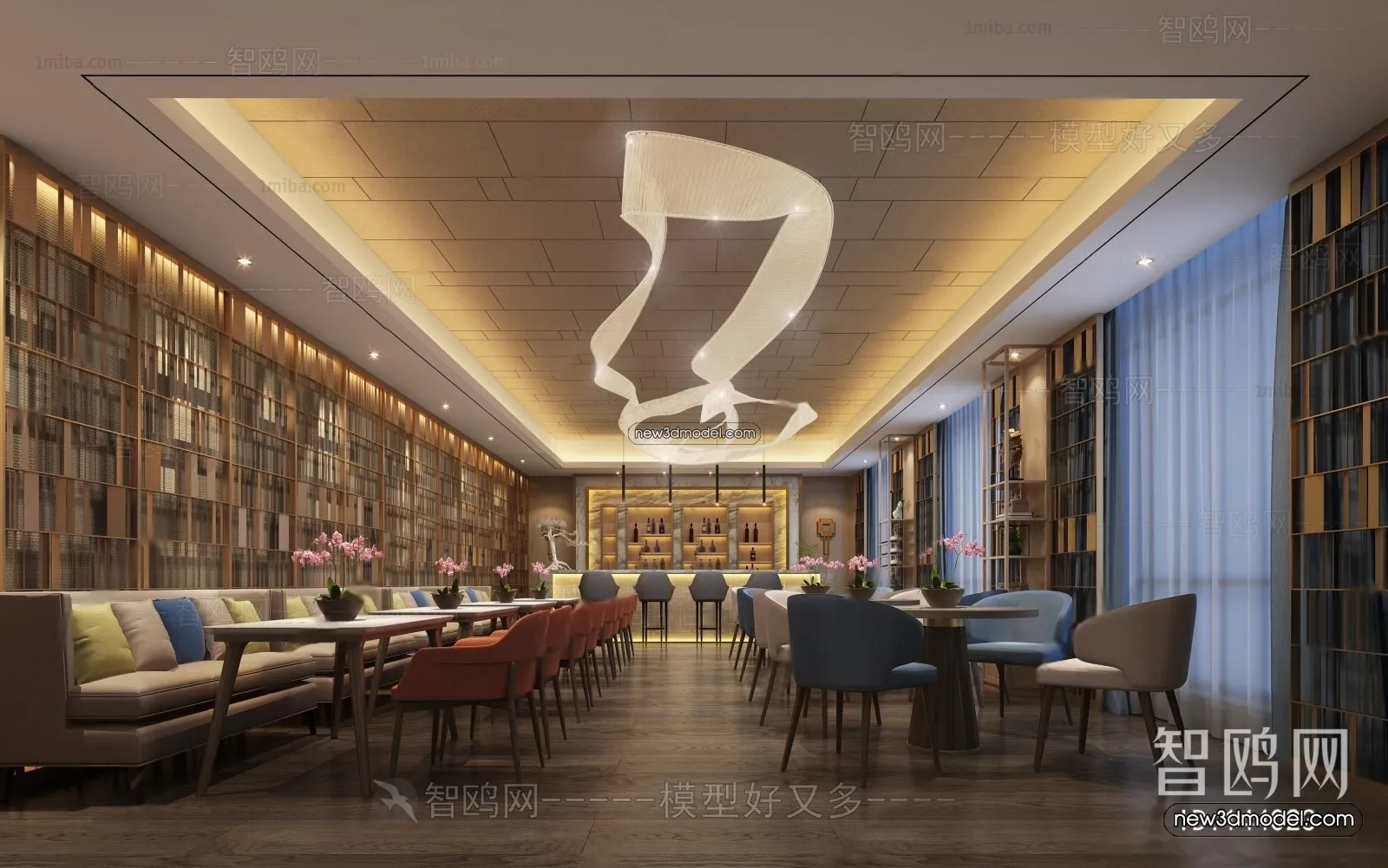 Interior 3D Model of Sales Office - 3D Scene - 058