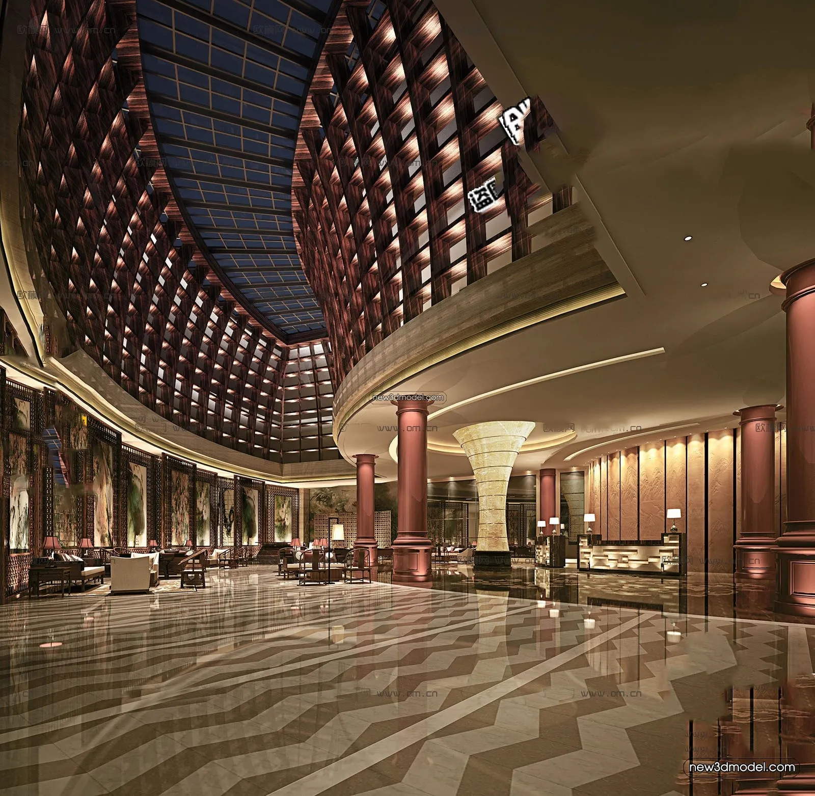 Interior 3D Model of Sales Office - 3D Scene - 059