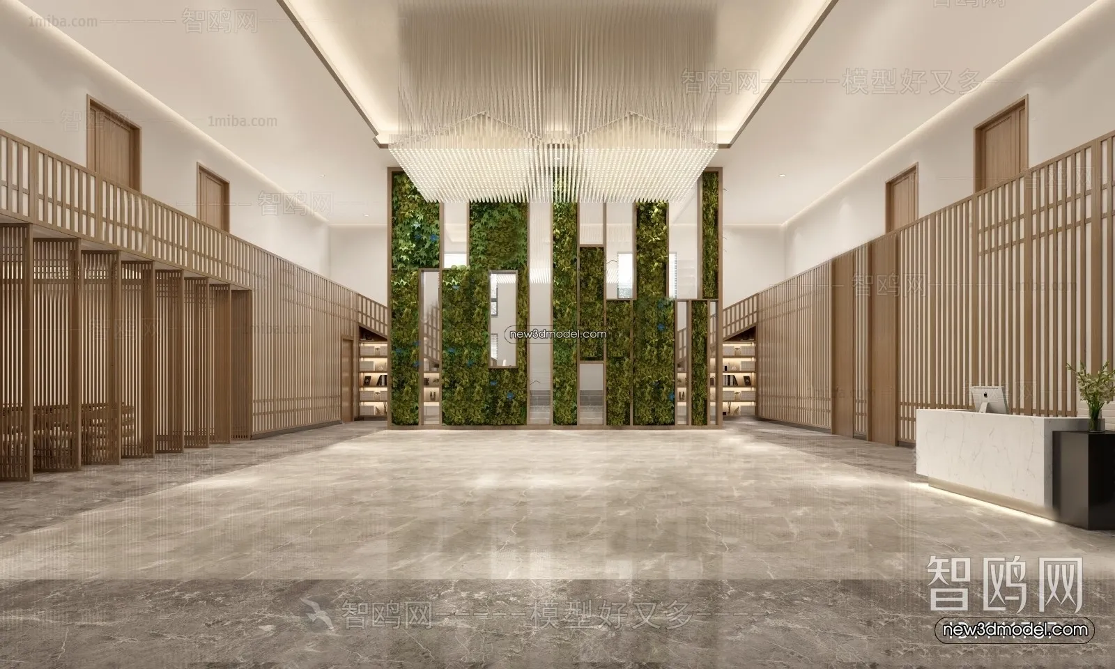 Interior 3D Model of Sales Office - 3D Scene - 066