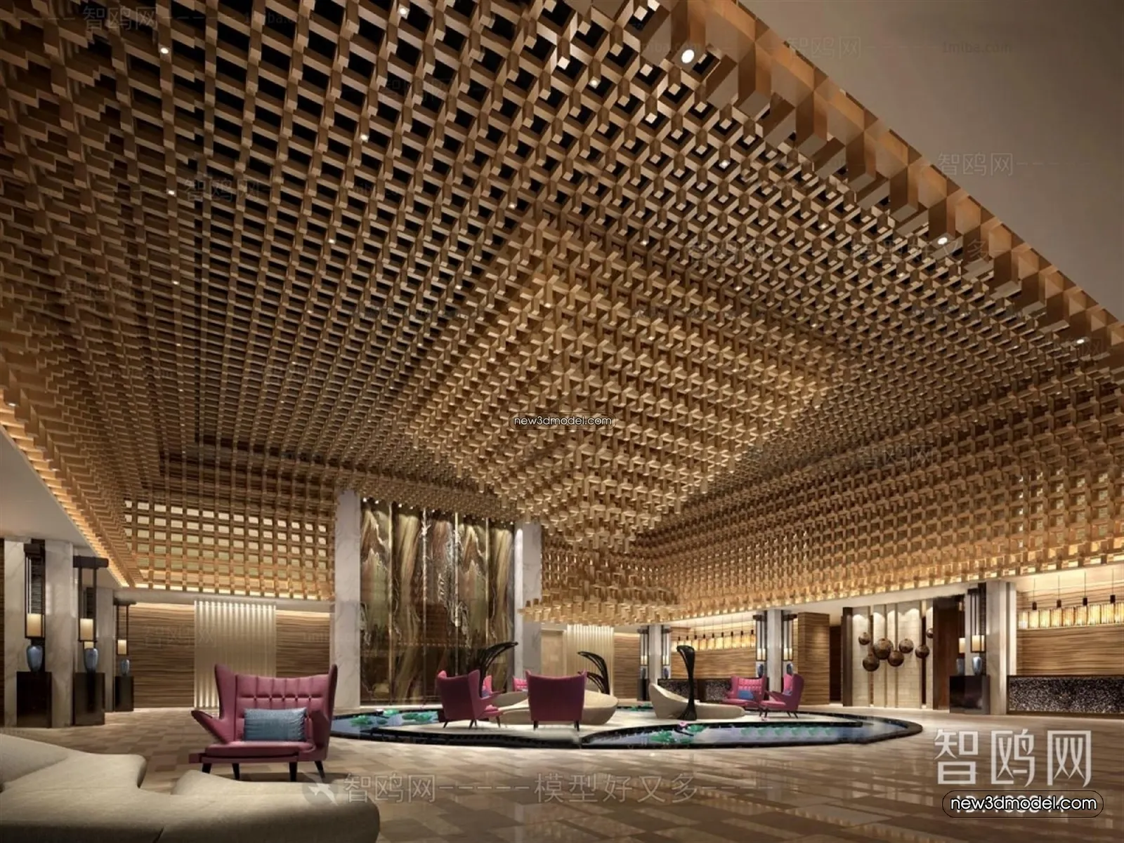 Interior 3D Model of Sales Office - 3D Scene - 067