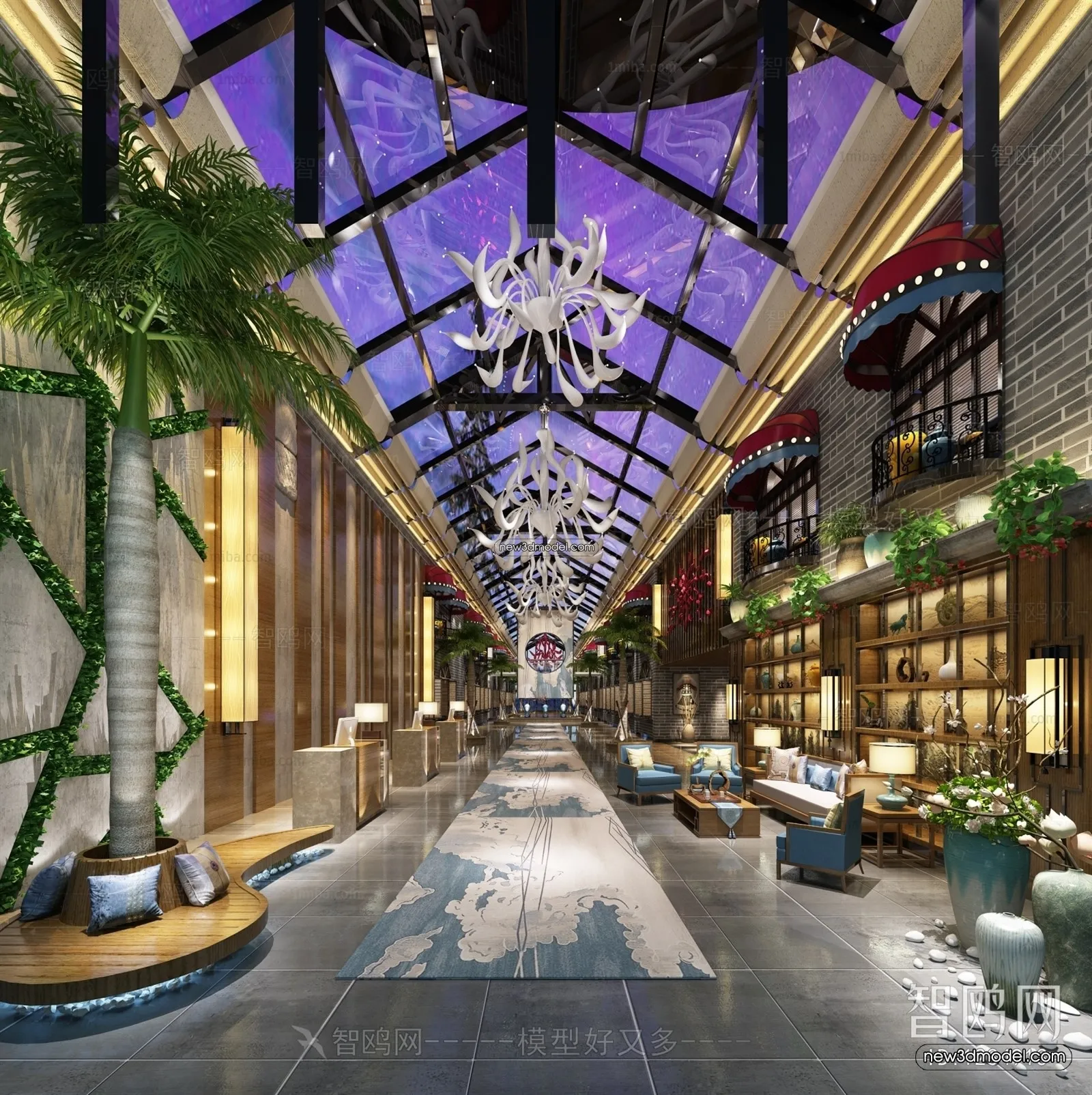 Interior 3D Model of Sales Office - 3D Scene - 085