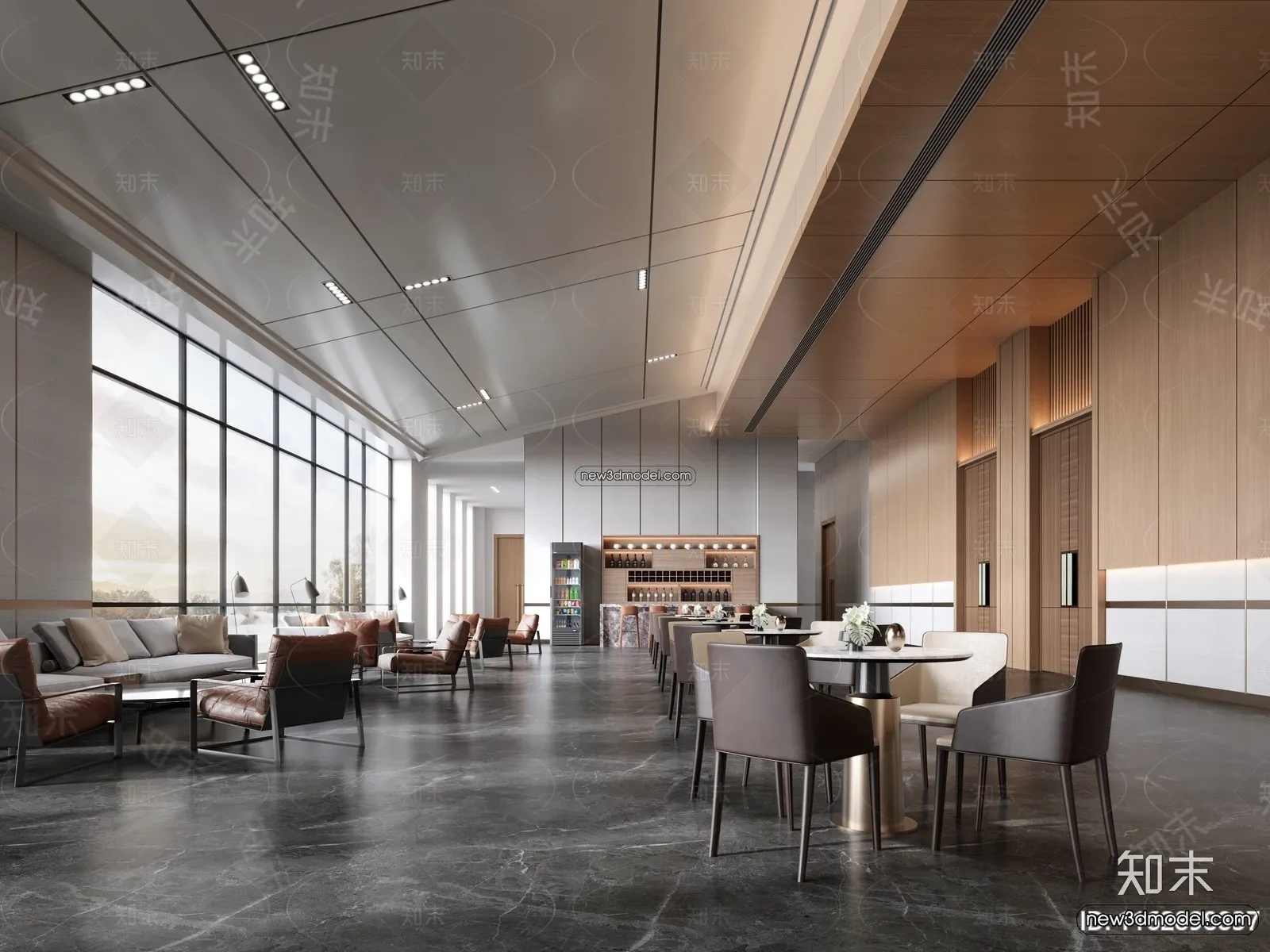 Interior 3D Model of Sales Office - 3D Scene - 098