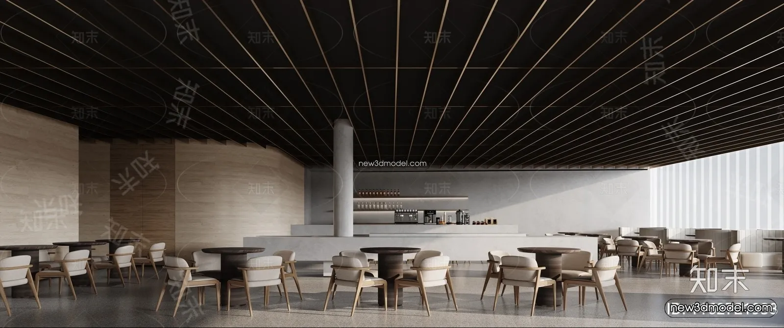 Interior 3D Model of Sales Office - 3D Scene - 100