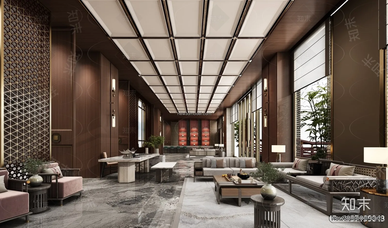 Interior 3D Model of Sales Office - 3D Scene - 103