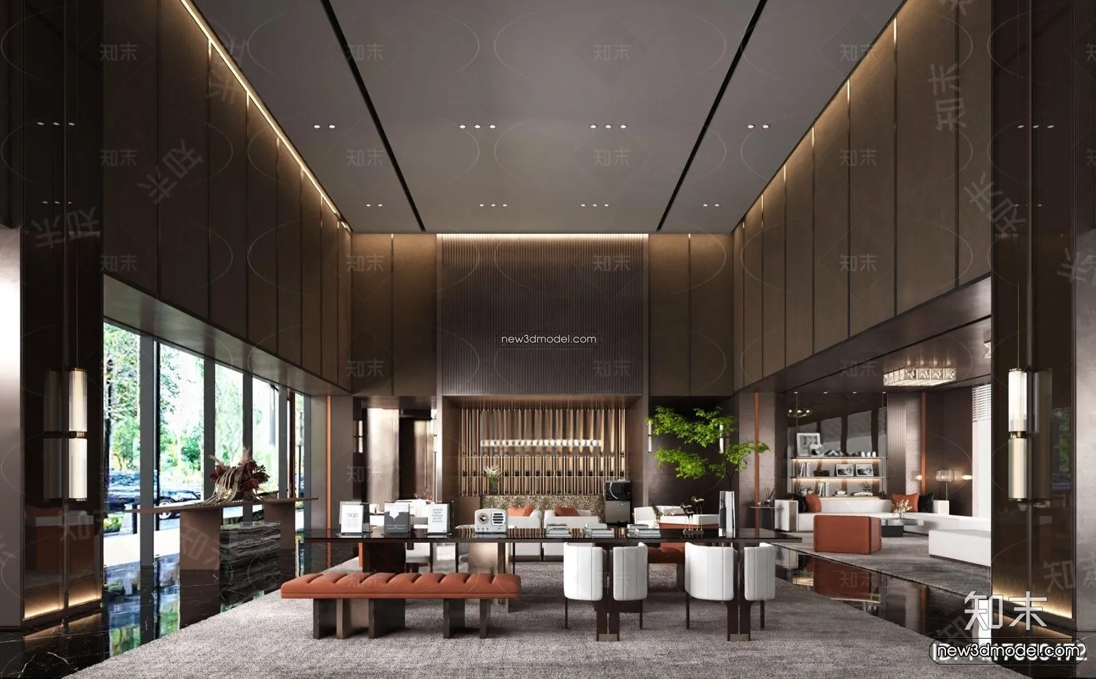 Interior 3D Model of Sales Office - 3D Scene - 118