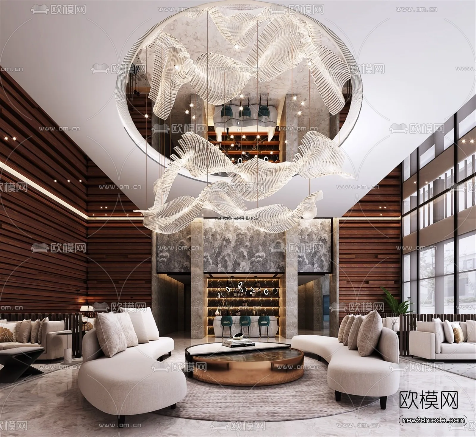 Interior 3D Model of Sales Office - 3D Scene - 132