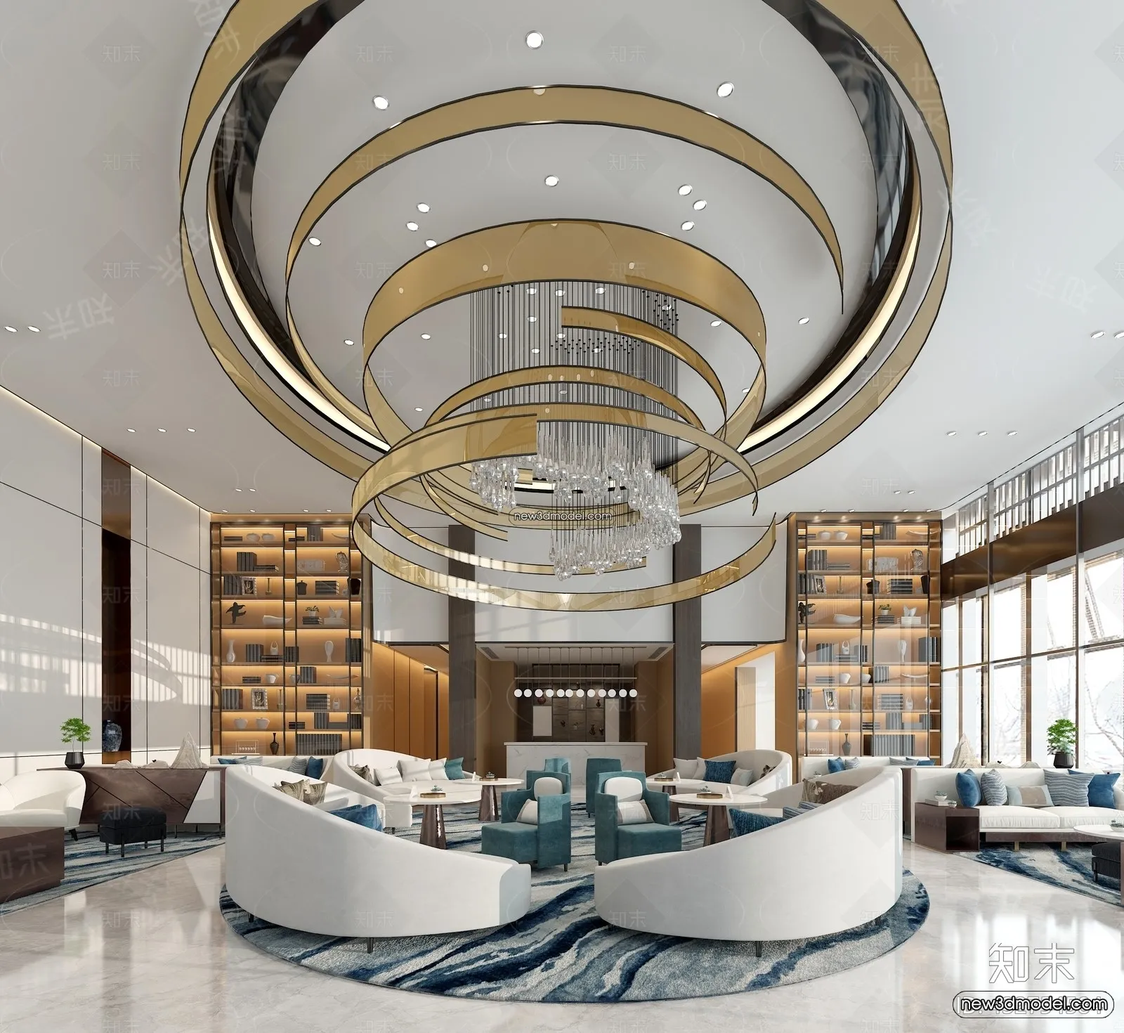 Interior 3D Model of Sales Office - 3D Scene - 137