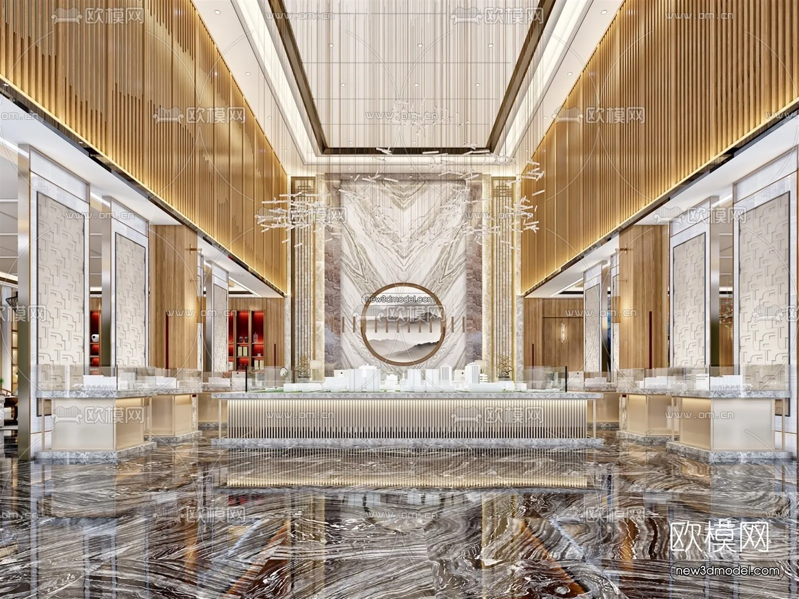 Interior 3D Model of Sales Office - 3D Scene - 147