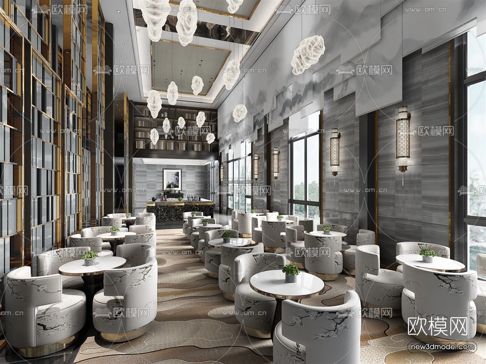 Interior 3D Model of Sales Office - 3D Scene - 150