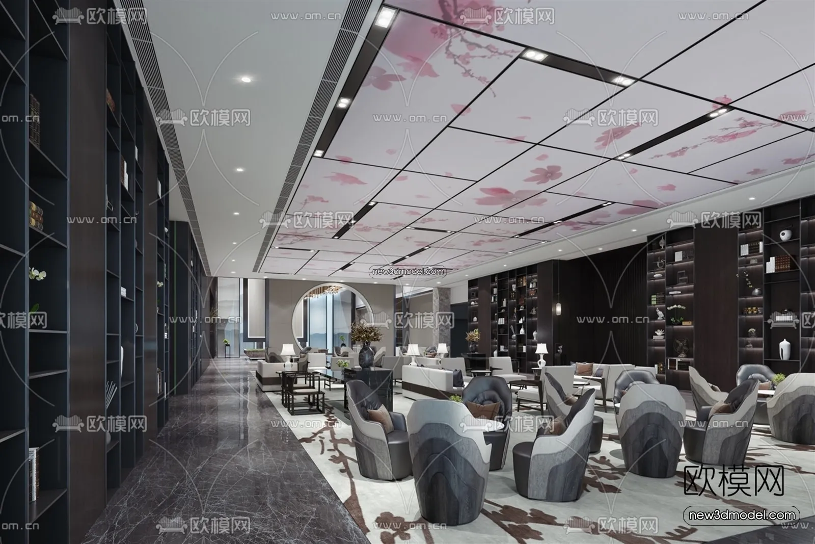 Interior 3D Model of Sales Office - 3D Scene - 156