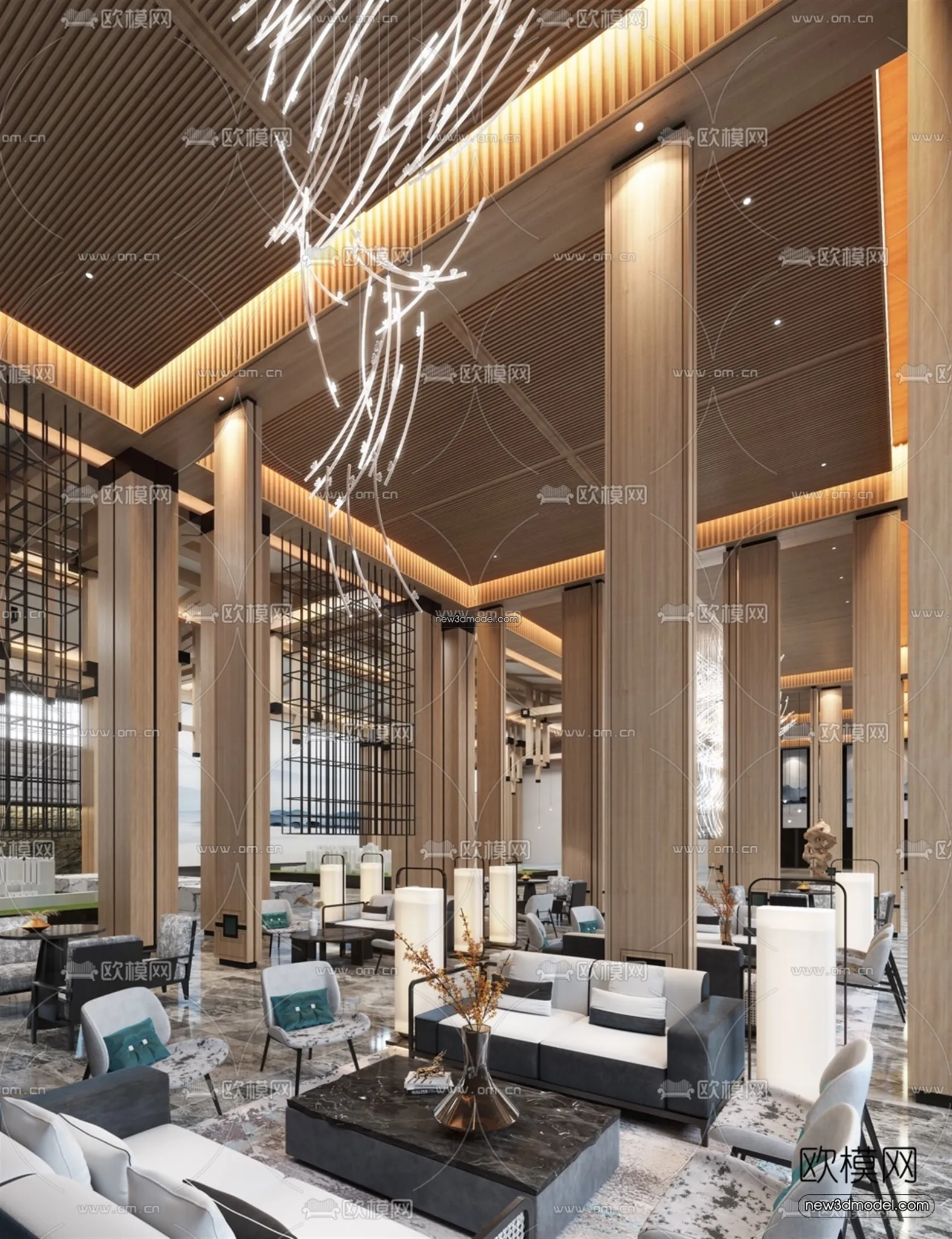 Interior 3D Model of Sales Office - 3D Scene - 159