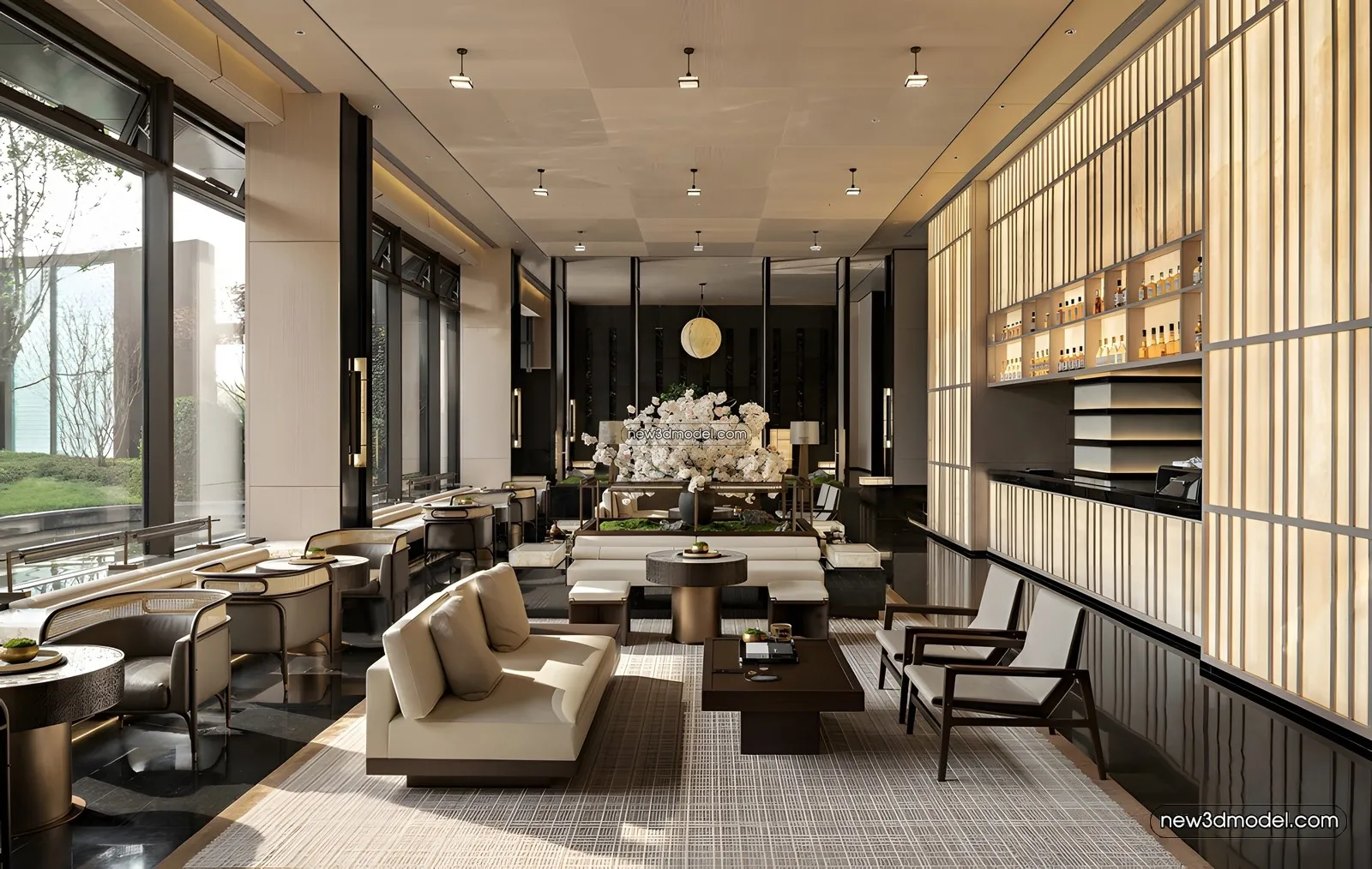 Interior 3D Model of Sales Office - 3D Scene - 160