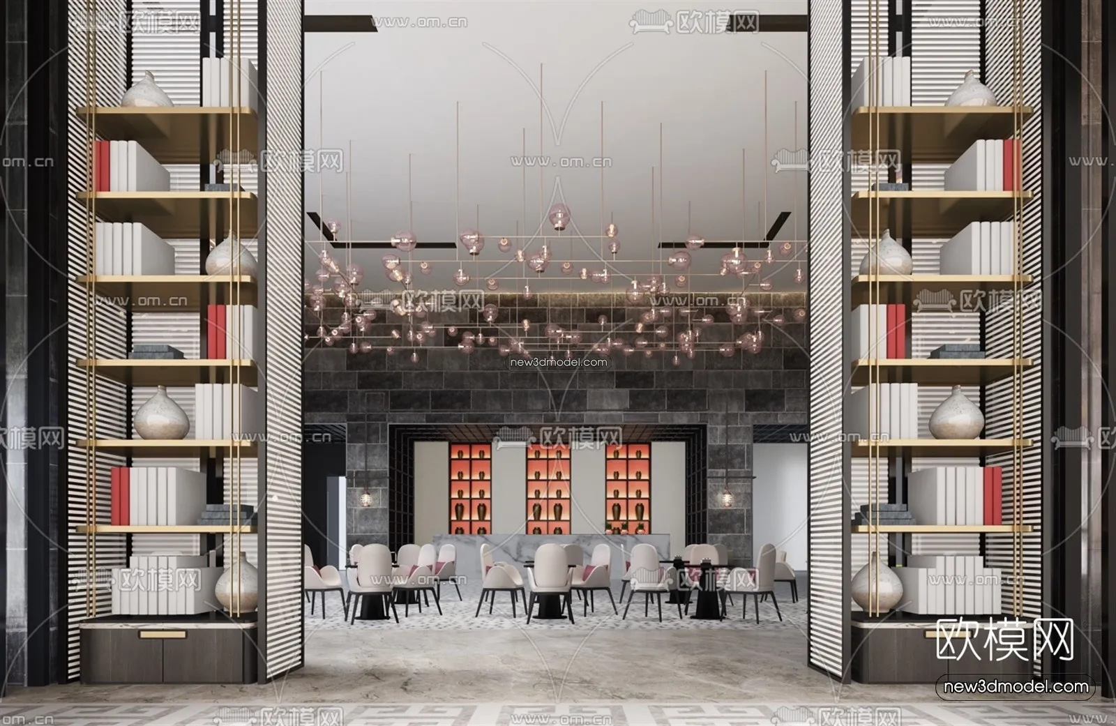 Interior 3D Model of Sales Office - 3D Scene - 162