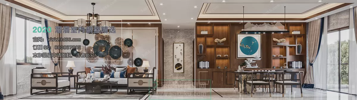 INTERIOR - 3D MODELS - CHINESE STYLE