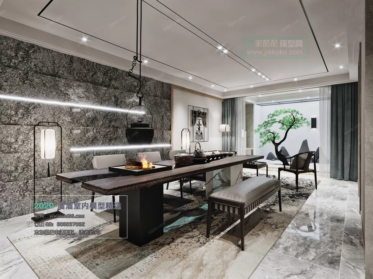 INTERIOR - 3D MODELS - CHINESE STYLE