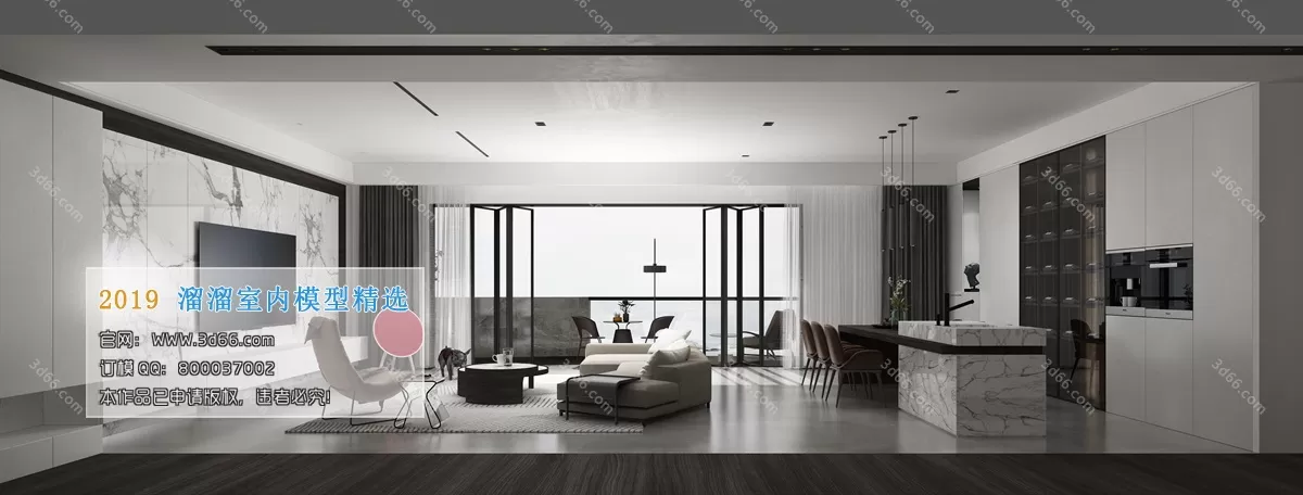INTERIOR 3D MODELS - LIVING ROOM 3D MODELS