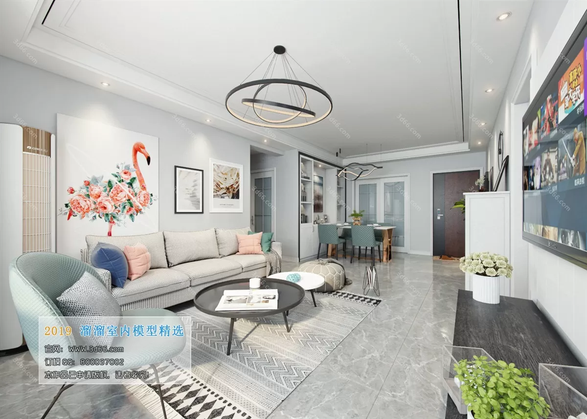 INTERIOR 3D MODELS - LIVING ROOM 3D MODELS