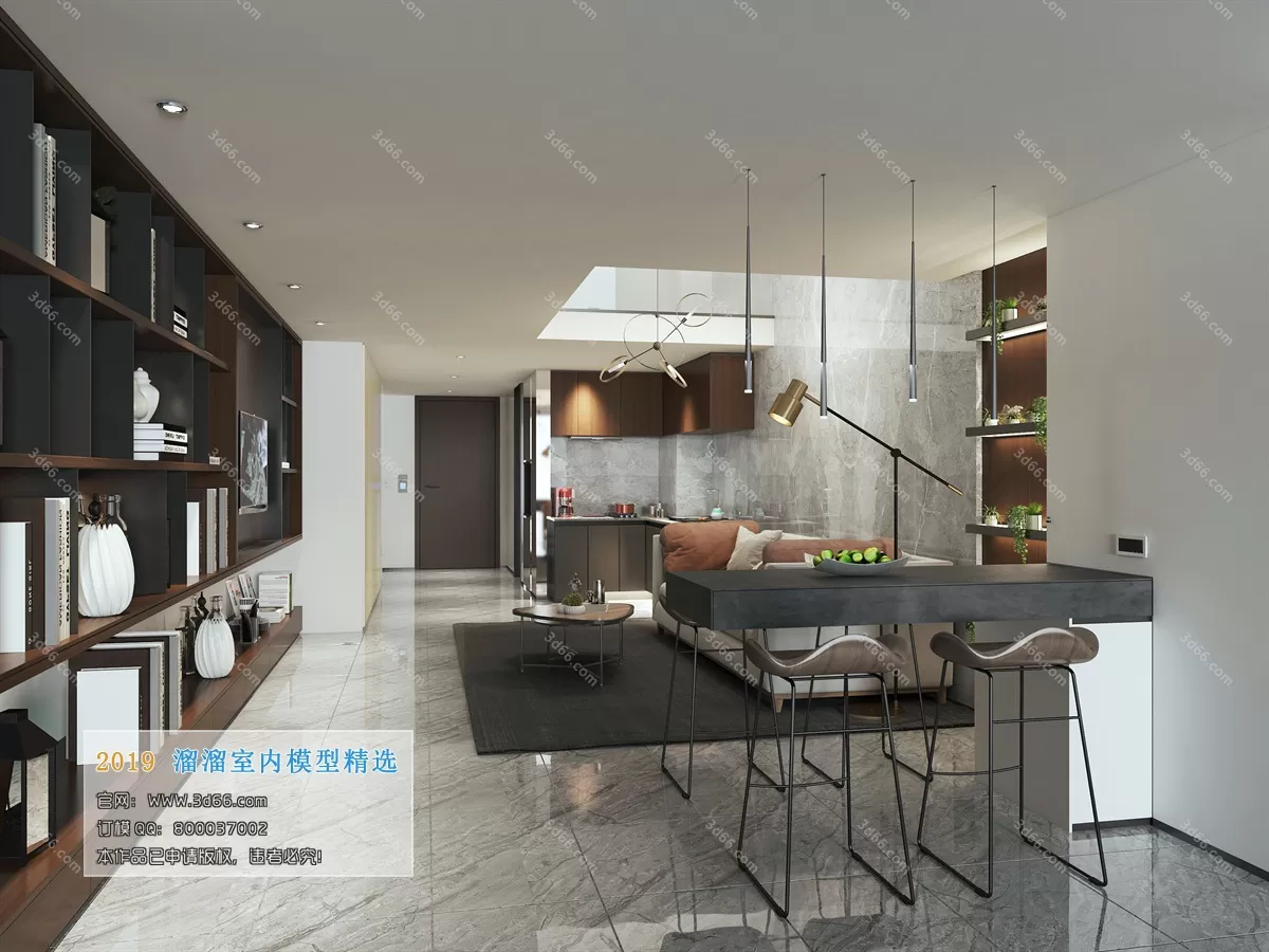 INTERIOR 3D MODELS - LIVING ROOM 3D MODELS