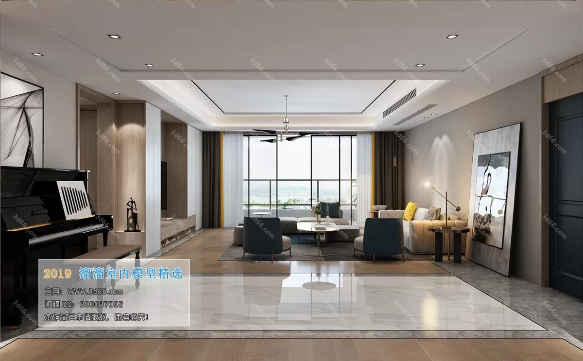 INTERIOR 3D MODELS - LIVING ROOM 3D MODELS