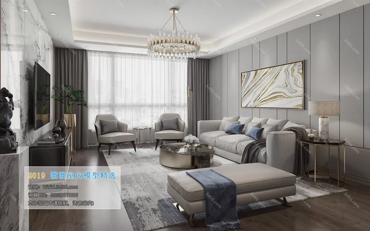 INTERIOR 3D MODELS - LIVING ROOM 3D MODELS