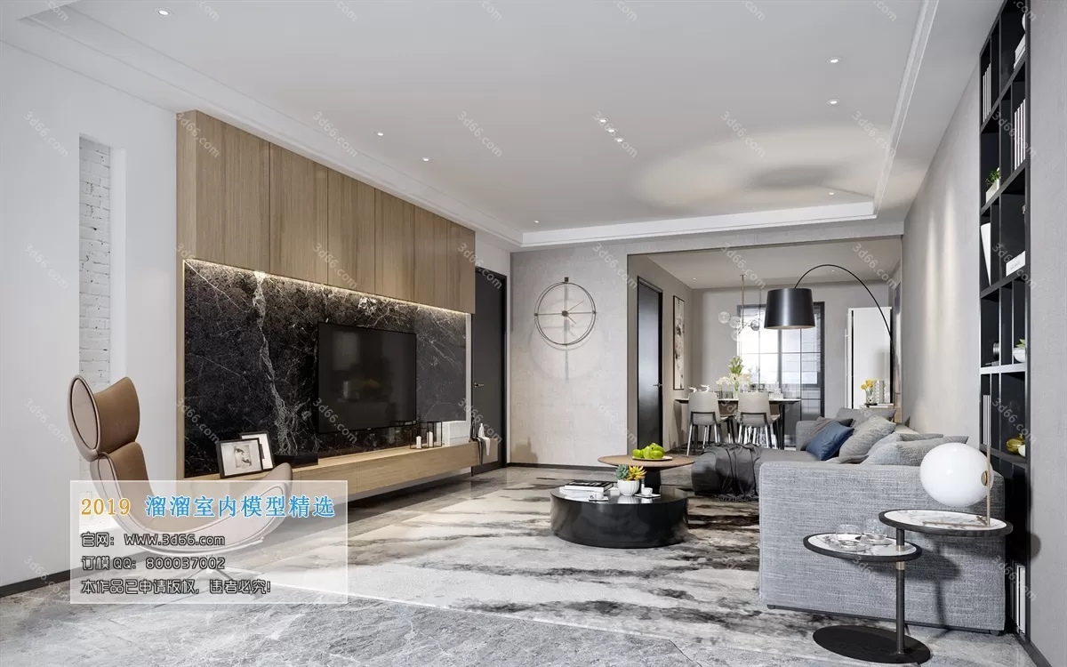 INTERIOR 3D MODELS - LIVING ROOM 3D MODELS