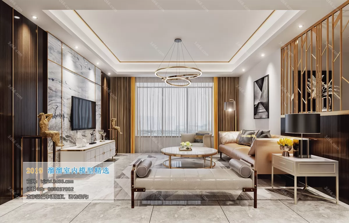 INTERIOR 3D MODELS - LIVING ROOM 3D MODELS