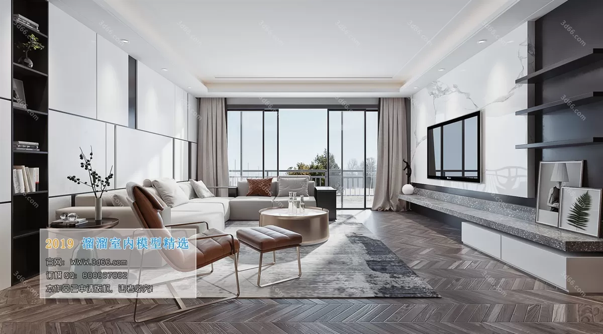 INTERIOR 3D MODELS - LIVING ROOM 3D MODELS