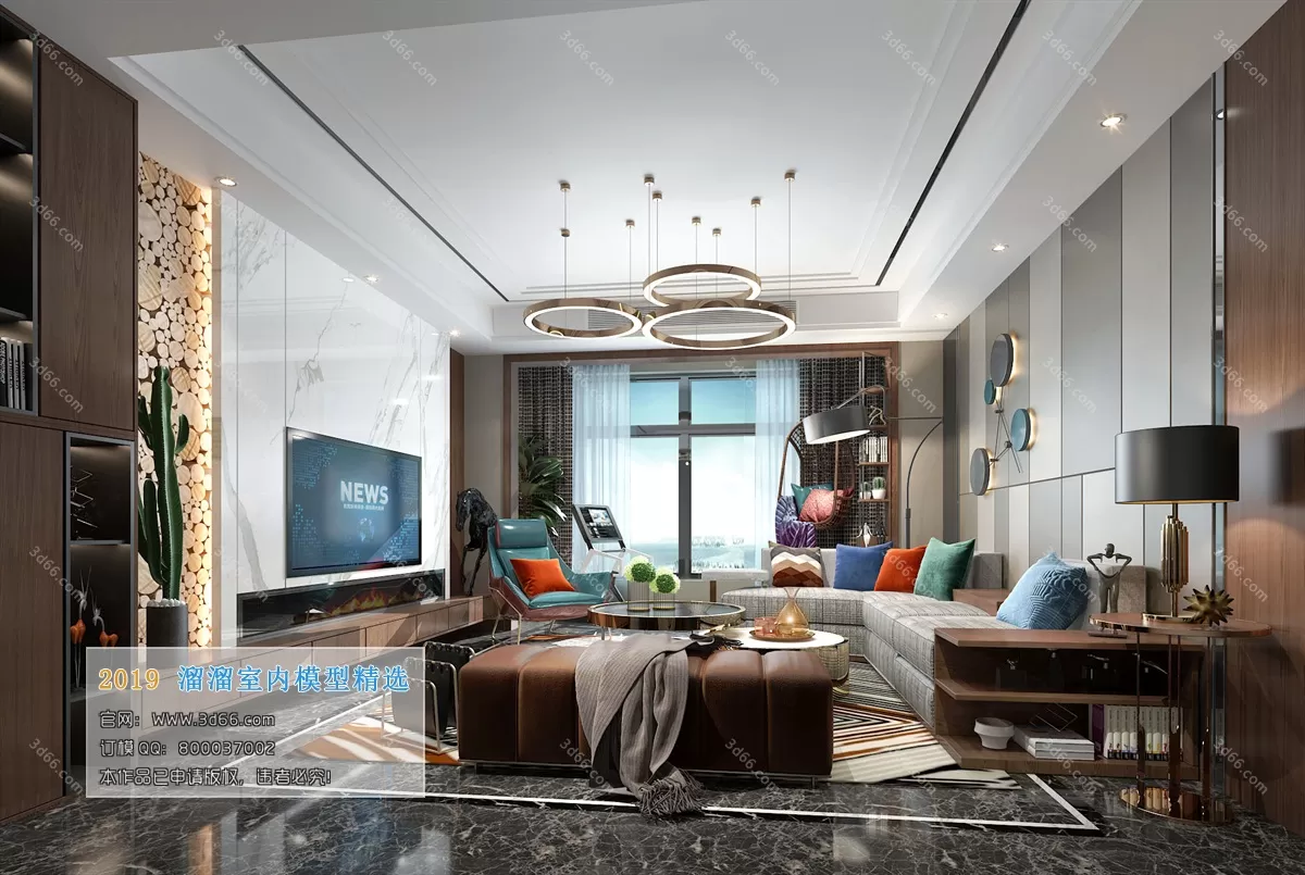 INTERIOR 3D MODELS - LIVING ROOM 3D MODELS