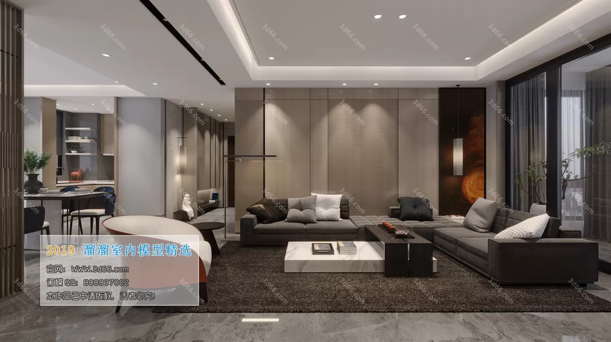 INTERIOR 3D MODELS - LIVING ROOM 3D MODELS