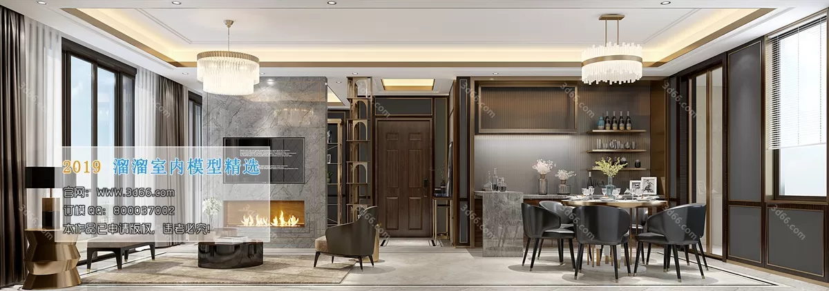 INTERIOR 3D MODELS - LIVING ROOM 3D MODELS