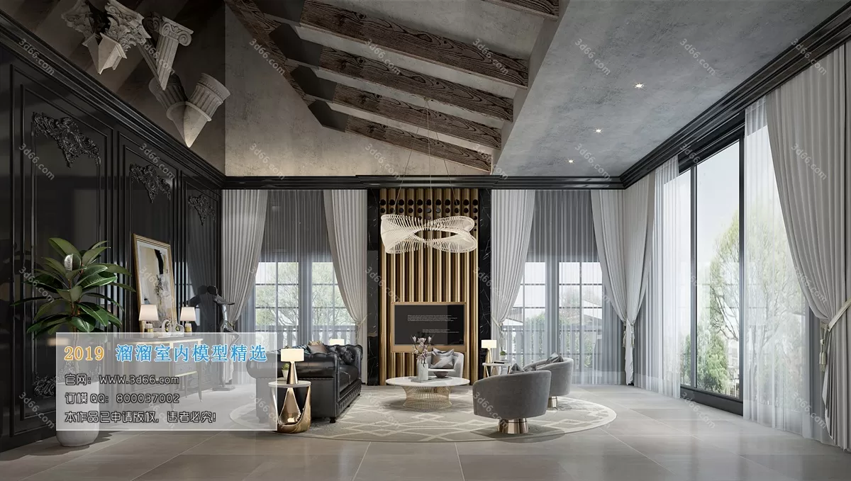 INTERIOR 3D MODELS - LIVING ROOM 3D MODELS